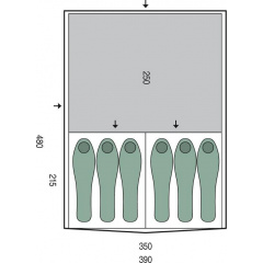 Намет Pinguin Interval 6 (1033-PNG 143.6.Blue) Кропивницький