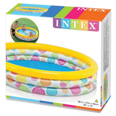 Детский надувной бассейн Intex 58439 «Геометрия», 147 х 33 см (hub_pqkixc) Кропивницький