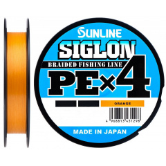 Шнур Sunline Siglon PE х4 Оранжевый 300м 0.296мм 22кг/50lb (1658-09-59) Доманівка