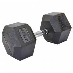 Гантель цельная шестигранная гексагональная ZELART TA-5159-30 30кг Киев