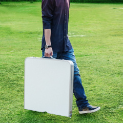 Раскладной туристический стол для пикника со стульями Folding Table 120х70х60см Белый Одесса
