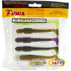 Приманка силикон Tioga Lucky John Pro Series 3,9in / 99мм / 5шт /цвет MIX1 140104-MIX1 Київ