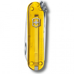 Складной нож Victorinox Classic 58 мм 7 функций Желтый полупрозрачный (0.6223.T81G) Доманёвка