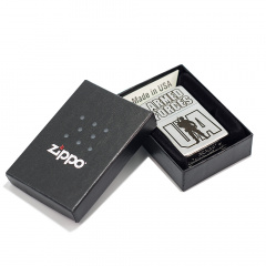 Зажигалка бензиновая Zippo Street Chrome 207 с гравировкой UA Armed Forces Серебристая (207 AFU) Королево