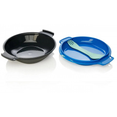 Набор посуды Humangear GoKit Deluxe 7-tool Mess Kit Charcoal/Blue (1054-022.0125) Белая Церковь