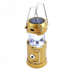 Фонарь кемпинговый RIAS CL-5800T на солнечной батарее Gold (3_01339) Ровно
