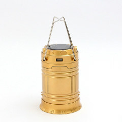 Фонарь кемпинговый RIAS CL-5800T на солнечной батарее Gold (3_01339) Ровно