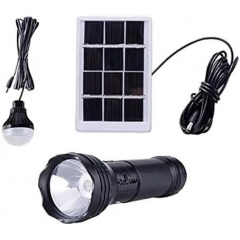Фонарь ручной CCLAMP CL-038 с LED лампой и солнечной панелью (3_02941) Львів