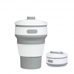 Стакан раскладной силиконовый COLLAPSIBLE Coffee Cup 350 ml Серый (101045GR) Запоріжжя