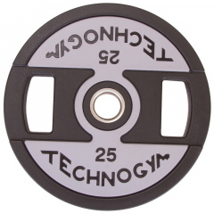 Блины диски полиуретановые TECHNOGYM TG-1837-25 25кг Черный Суми