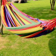 Гамак подвесной для отдыха Comfort тканевый бескаркасный одноместный Mexikan Hammock Разноцветный Тячів