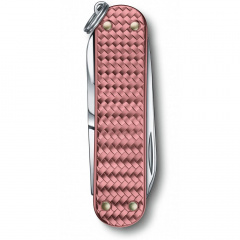 Складной нож Victorinox Classic SD Precious Alox Gentle Rose 58 мм 5 функций Розовый рифленый (0.6221.405G) Киев