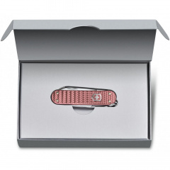 Складной нож Victorinox Classic SD Precious Alox Gentle Rose 58 мм 5 функций Розовый рифленый (0.6221.405G) Киев