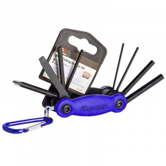 Мультитул карманный набор инструментов для велосипеда West Biking YP0719243 Blue (7724-40485) Орехов