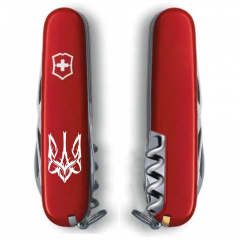Складной нож Victorinox Spartan Ukraine 91 мм, 12 фунций Трезубец готический белый (1.3603_T0630u) Мукачево