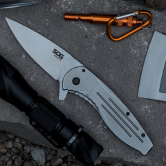 Нож SOG Aegis FLK Серый Миколаїв