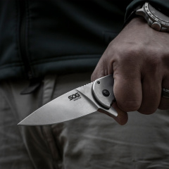 Нож SOG Aegis FLK Серый Миколаїв