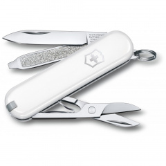 Складной нож Victorinox Classic SD Colors Falling Snow 58 мм 7 функций Белый (0.6223.7G) Володарськ-Волинський