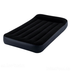 Надувной матрас Intex 64141-2 99 x 191 x 25 см с насосом подушкой Одноместный Чёрный Дніпро