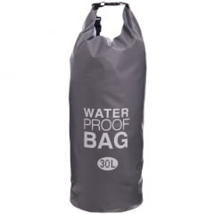 Водонепроницаемый гермомешок с плечевым ремнем Waterproof Bag 30л TY-6878-30 (PVC) Серый (PT0509) Одесса