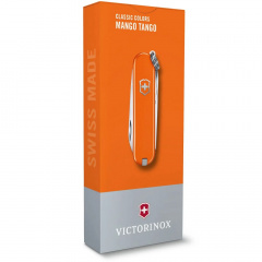 Складной нож Victorinox Classic SD Colors Mango Tango 58 мм 7 функций Оранжевый (0.6223.83G) Первомайськ