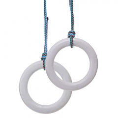 Навесные кольца для шведской стенки SP-Planeta YL-6084 d-13см длина каната-130см пластик Белый Первомайськ