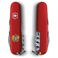 Складной нож Victorinox Climber Ukraine 91мм 14 функций Красный (1.3703_T0400u) Київ