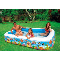 Детский надувной бассейн Intex Тропический риф 305х183х56 см (58485) Київ