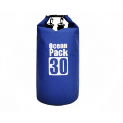 Водонепроницаемая сумка рюкзак гермомешок с шлейкой на плечо Ocean Pack 30 л Blue (57885441) Чернівці