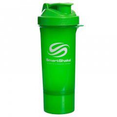 Шейкер 2-х камерный для спортивного питания SMART SHAKER SLIM FI-5054 Салатовый Одесса