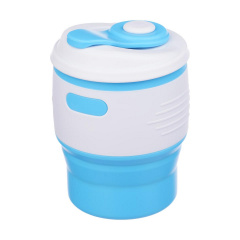 Складной силиконовый стакан с крышкой Tonna Barrel SKY Новомосковськ