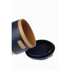 Складной силиконовый стакан с крышкой Collapsible 350 мл COFFEE Дніпро