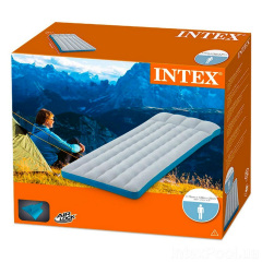 Надувной матрас Одноместный Intex 67998, 72 х 189 х 20 см Серый (hub_4a11dq) Хмельницький