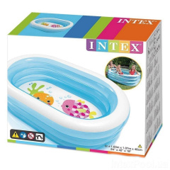 Детский надувной бассейн Intex 57482-1 «Морские друзья», 163 х 107 х 46 см, с шариками 10 шт (hub_czt170) Чернівці