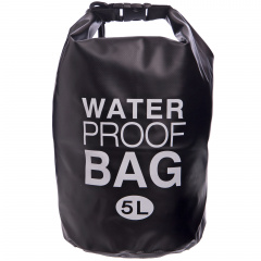 Водонепроницаемый гермомешок с плечевым ремнем SP-Sport Waterproof Bag 5л TY-6878-5 Черный Киев