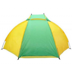 Пляжная палатка-тент "Ракушка" двухместная с каркасом Send Tent Зеленая Михайлівка