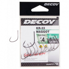 Крючок Decoy KR-33 Maggot 10 14 шт/уп (1013-1562.05.41) Городок