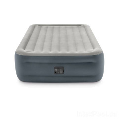 Надувная кровать Двухспальная Intex 64126-2, 152 х 203 х 46, встроенный электрический насос, подушки Королево