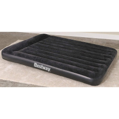 Надувной матрас Двухместный Bestway 67464 152 х 203 х 22 см с электронасосом Black (hub_o6v332) Дзензелевка