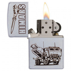 Зажигалка бензиновая Zippo 205 Classic street chrome с гравировкой HIMARS (205 H) Одеса
