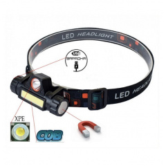 Фонарь налобный -ручной HeadLight аккумуляторный + магнит WX8101 Бушеве