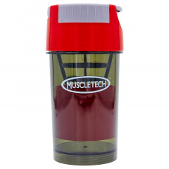 Шейкер 2-х камерный для спортивного питания MUSCLETECH FI-7016 Красный Кропивницкий