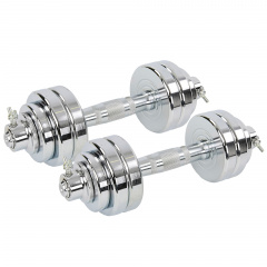 Гантели SP-Sport TA-8056-15 15кг Хром Вишневое