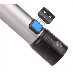 Фонарик ручной портативный RIAS K31 аккумуляторный USB Grey (3_02949) Переяслав-Хмельницький