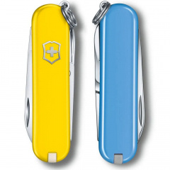 Складной нож Victorinox Classic SD Ukraine Желто-голубой (0.6223.8G.28) Київ