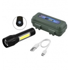 Ручной фонарь X-BALOG BL-513-XPE+COB zoom + microUSB + 3 режима Гуляйполе