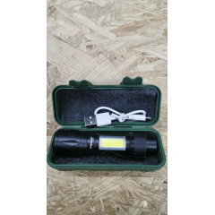 Ручной фонарь X-BALOG BL-513-XPE+COB zoom + microUSB + 3 режима Гуляйполе