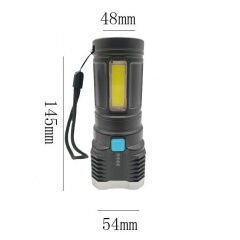 Фонарь ручной Police X509/L-S03-4LED 3030+COB з/у USB-micro Черный ABS пластик (X509) Кривой Рог