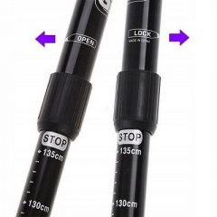 Треккинговые палки Antishock пара 135 см Black (001) Тернопіль