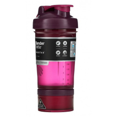 Шейкер спортивный с двумя контейнерами BlenderBottle ProStak 22oz/650ml Plum Original Кременец